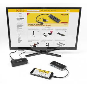 DELOCK wireless docking station 87775, HDMI/VGA, 2x USB/SD & micro SD | Συνοδευτικά PC | elabstore.gr