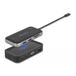 DELOCK wireless docking station 87775, HDMI/VGA, 2x USB/SD & micro SD | Συνοδευτικά PC | elabstore.gr