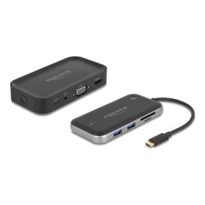 DELOCK wireless docking station 87775, HDMI/VGA, 2x USB/SD & micro SD | Συνοδευτικά PC | elabstore.gr