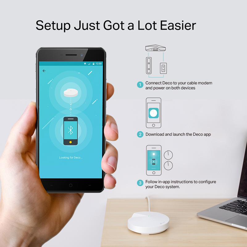 TP-LINK Mesh WiFi access point Deco M5, AC1300 Dual Band, 2τμχ, Ver. 2.0 | eLabstore.gr TP-LINK Mesh WiFi access point Deco M5, AC1300 Dual Band, 2τμχ, Ver. 2.0 | Δικτυακά | elabstore.gr