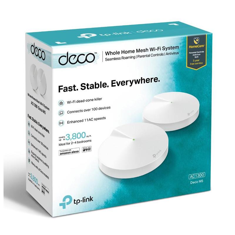 TP-LINK Mesh WiFi access point Deco M5, AC1300 Dual Band, 2τμχ, Ver. 2.0 | eLabstore.gr TP-LINK Mesh WiFi access point Deco M5, AC1300 Dual Band, 2τμχ, Ver. 2.0 | Δικτυακά | elabstore.gr