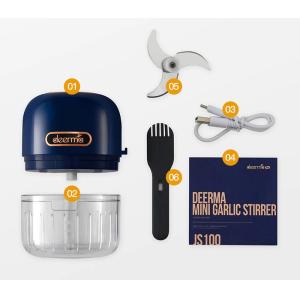 DEERMA πολυκόφτης JS100, με μπαταρία, 150ml, 40W, 3 λεπίδες, μπλε | Οικιακές & Προσωπικές Συσκευές | elabstore.gr