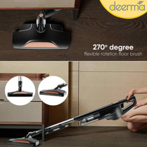 DEERMA ηλεκτρική σκούπα DX600, 600W, 0.8L, 82dB, 15kPa, μαύρη | Οικιακές & Προσωπικές Συσκευές | elabstore.gr