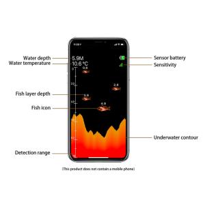 LUCKY ανιχνευτής ψαριών & βυθόμετρο FF916, WiFi, 70m | Gadgets - Αξεσουάρ | elabstore.gr