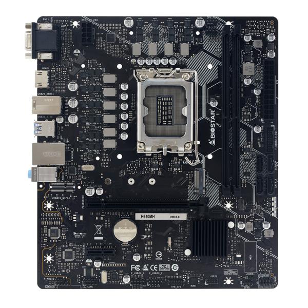 BIOSTAR μητρική H610MH, 2x DDR4, s1700, USB 3.2, uATX, GbE, Ver. 6.0 | eLabstore.gr BIOSTAR μητρική H610MH, 2x DDR4, s1700, USB 3.2, uATX, GbE, Ver. 6.0 | PC & Αναβάθμιση | elabstore.gr