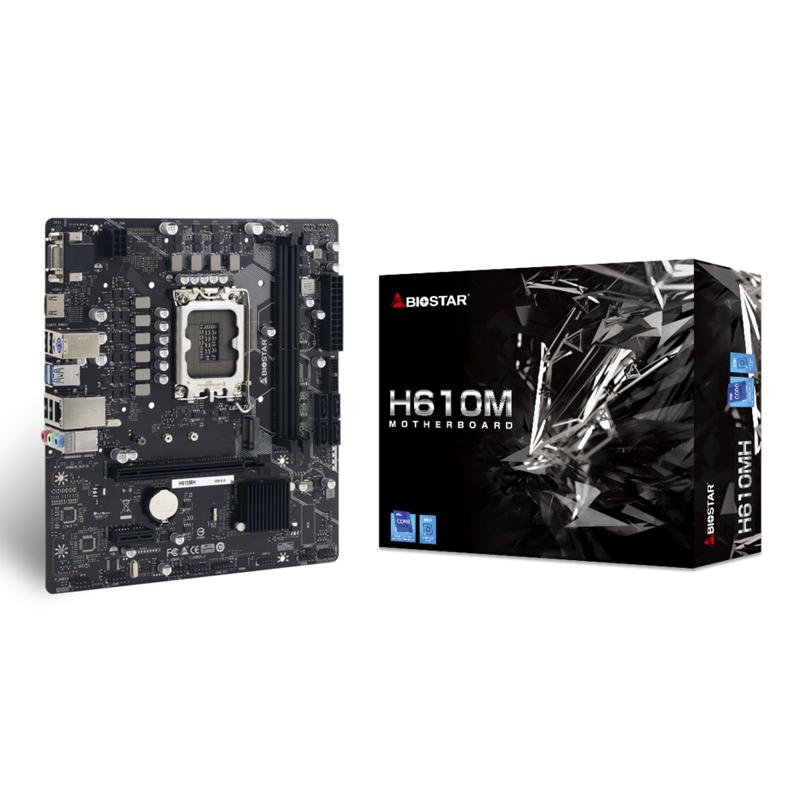 BIOSTAR μητρική H610MH, 2x DDR4, s1700, USB 3.2, uATX, GbE, Ver. 6.0 | eLabstore.gr BIOSTAR μητρική H610MH, 2x DDR4, s1700, USB 3.2, uATX, GbE, Ver. 6.0 | PC & Αναβάθμιση | elabstore.gr