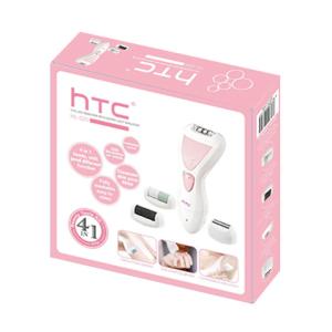HTC αποτριχωτική μηχανή HL-026, 4 σε 1, επαναφορτιζόμενη, αδιάβροχη, ροζ | Οικιακές & Προσωπικές Συσκευές | elabstore.gr