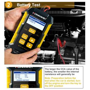 KONNWEI φορτιστής μπαταρίας αυτοκινήτου KW510 με tester, 12V | Gadgets - Αξεσουάρ | elabstore.gr
