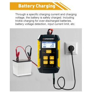 KONNWEI φορτιστής μπαταρίας αυτοκινήτου KW510 με tester, 12V | Gadgets - Αξεσουάρ | elabstore.gr