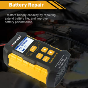 KONNWEI φορτιστής μπαταρίας αυτοκινήτου KW510 με tester, 12V | Gadgets - Αξεσουάρ | elabstore.gr
