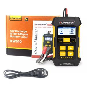 KONNWEI φορτιστής μπαταρίας αυτοκινήτου KW510 με tester, 12V | Gadgets - Αξεσουάρ | elabstore.gr
