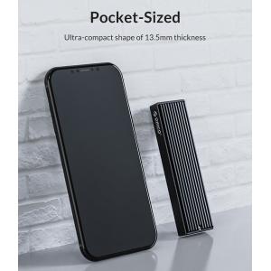 ORICO θήκη για Μ.2 B key SSD M2PF-C3, USB 3.1, 5Gbps, 2TB, μαύρο | Συνοδευτικά PC | elabstore.gr