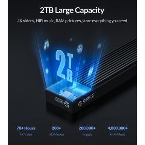 ORICO θήκη για Μ.2 B key SSD M2PF-C3, USB 3.1, 5Gbps, 2TB, μαύρο | Συνοδευτικά PC | elabstore.gr