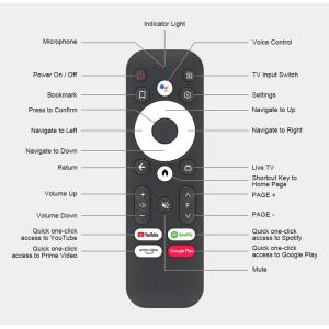 MECOOL τηλεχειριστήριο MCL-V22 για TV Stick KD2, Bluetooth | Εικόνα & Ήχος | elabstore.gr