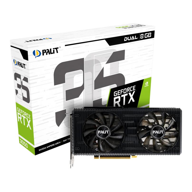 PALIT VGA GeForce RTX 3050 Dual NE63050019P1-190AD, 8GB GDDR6, 128bit | eLabstore.gr PALIT VGA GeForce RTX 3050 Dual NE63050019P1-190AD, 8GB GDDR6, 128bit | PC & Αναβάθμιση | elabstore.gr