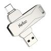 NETAC USB Flash Drive U782C, 128GB, USB 3.0 & USB Type-C, OTG, ασημί | eLabstore.gr NETAC USB Flash Drive U782C, 128GB, USB 3.0 & USB Type-C, OTG, ασημί | Συνοδευτικά PC | elabstore.gr