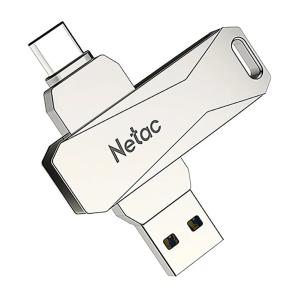NETAC USB Flash Drive U782C, 128GB, USB 3.0 & USB Type-C, OTG, ασημί | Συνοδευτικά PC | elabstore.gr