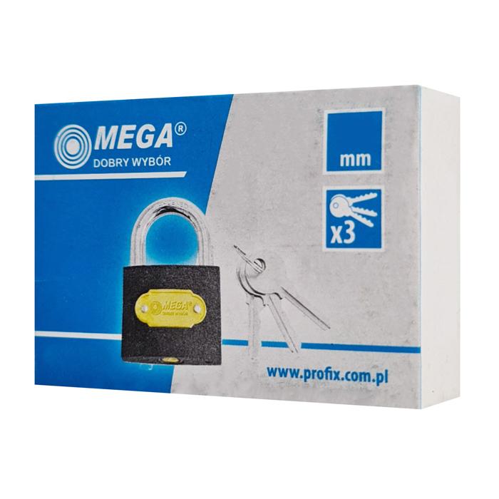 MEGA λουκέτο ασφαλείας 24450, 3x κλειδιά, μεταλλικό, 50mm | eLabstore.gr MEGA λουκέτο ασφαλείας 24450, 3x κλειδιά, μεταλλικό, 50mm | Gadgets - Αξεσουάρ | elabstore.gr
