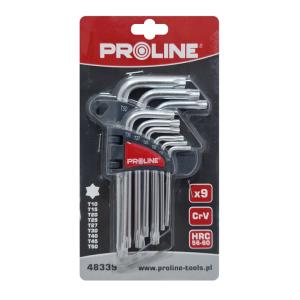PROLINE σετ κλειδιά Torx 48339, T10-T50, CrV, 9τμχ | Εργαλεία | elabstore.gr