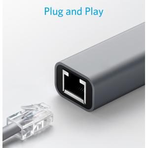 POWERTECH converter USB Type-C σε ethernet RJ45 PTH-044, 1000M, γκρι | Δικτυακά | elabstore.gr