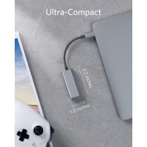 POWERTECH converter USB Type-C σε ethernet RJ45 PTH-044, 1000M, γκρι | Δικτυακά | elabstore.gr