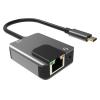 POWERTECH αντάπτορας PTH-046, Type-C σε LAN, Type-C 65W PD, 3.5mm, γκρι | Δικτυακά | elabstore.gr