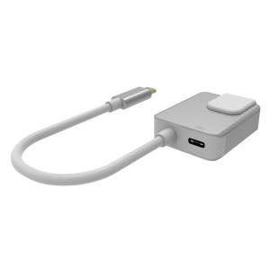 POWERTECH αντάπτορας USB Type-C σε RJ45+PD PTH-056, 10/100/1000M, ασημί | Δικτυακά | elabstore.gr