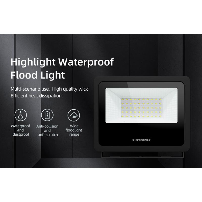 SUPFIRE LED προβολέας FH2-B, 50W, 6000K, IP65 | eLabstore.gr SUPFIRE LED προβολέας FH2-B, 50W, 6000K, IP65 | Φωτισμός | elabstore.gr
