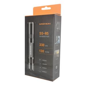 SUPFIRE φορητός φακός S5-R5, 5W, 450lm, 160m, 2300mAh, IP46 | Φωτισμός | elabstore.gr