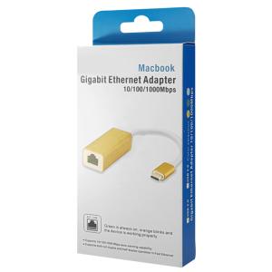 Αντάπτορας USB Type-C σε RJ45 ST735, 1000Mbps, RTL8153, ασημί | Δικτυακά | elabstore.gr