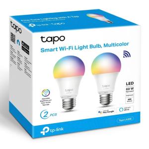 TP-LINK Smart λάμπα LED TAPO-L530E WiFi, 8.7W E27, 2500K-6500K RGB, 2τμχ | Φωτισμός | elabstore.gr
