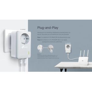 TP-LINK Powerline kit TL-PA4022P, Passthrough, AV600 2-Port, Ver. 4.0 | Δικτυακά | elabstore.gr