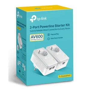TP-LINK Powerline kit TL-PA4022P, Passthrough, AV600 2-Port, Ver. 4.0 | Δικτυακά | elabstore.gr