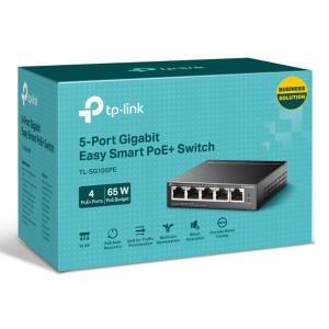 TP-LINK Easy Smart Switch TL-SG105PE, 5-Port Gbit, 4-Port PoE+, Ver. 2.0 | Δικτυακά | elabstore.gr