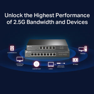 TP-LINK Multi-Gigabit Desktop Switch TL-SG108-M2, 8-Port 2.5G, Ver. 1.0 | Δικτυακά | elabstore.gr