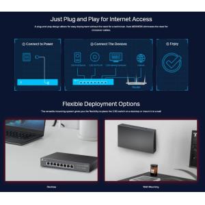 TP-LINK Multi-Gigabit Desktop Switch TL-SG108-M2, 8-Port 2.5G, Ver. 1.0 | Δικτυακά | elabstore.gr