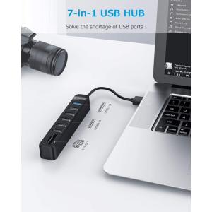 ORICO USB 3.0 hub TWU32-6AST, 6x USB ports, SD/TF ports, λευκό | Συνοδευτικά PC | elabstore.gr