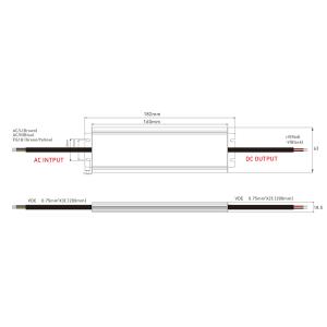 YSD τροφοδοτικό DC 100WHB-12, 12VDC, 100W, 8.5A, IP67 | Εργαλεία | elabstore.gr
