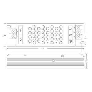 YSD τροφοδοτικό DC 100WHC-12, 12VDC, 100W, 8.5A, IP20 | Εργαλεία | elabstore.gr