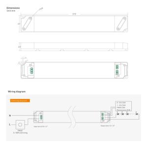 YSD τροφοδοτικό DC 100WUGP-12, 12VDC, 100W, 8.3A, IP20, dimmable | Εργαλεία | elabstore.gr