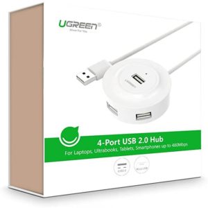 Hub USB 2.0 UGREEN CR106 Black 20277 | USB HUBS | elabstore.gr