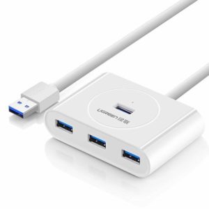 Hub USB 3.0 UGREEN CR113 White 20283 | USB HUBS | elabstore.gr