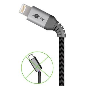 GOOBAY καλώδιο USB Type-C σε Lightning 49272, 2m, γκρι | Αξεσουάρ κινητών | elabstore.gr