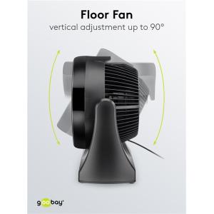 GOOBAY ανεμιστήρας δαπέδου 59516, 16", 3 επίπεδα ταχύτητας, 30W, μαύρος | Οικιακές & Προσωπικές Συσκευές | elabstore.gr