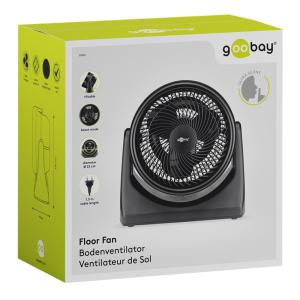 GOOBAY ανεμιστήρας δαπέδου 59516, 16", 3 επίπεδα ταχύτητας, 30W, μαύρος | Οικιακές & Προσωπικές Συσκευές | elabstore.gr