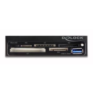 DELOCK USB 19-pin card reader 91759, CF/SD/micro SD/xD/MS/M2/USB, 5Gbps | Συνοδευτικά PC | elabstore.gr