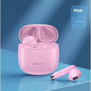 USAMS earphones IA04 με θήκη φόρτισης, True Wireless, ροζ | eLabstore.gr USAMS earphones IA04 με θήκη φόρτισης, True Wireless, ροζ | Αξεσουάρ κινητών | elabstore.gr