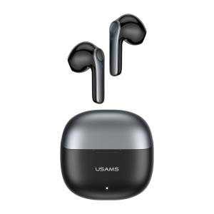 USAMS earphones με θήκη φόρτισης XH09, True Wireless, μαύρα | Αξεσουάρ κινητών | elabstore.gr