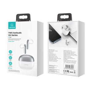 USAMS earphones με θήκη φόρτισης XH09, True Wireless, λευκά | eLabstore.gr USAMS earphones με θήκη φόρτισης XH09, True Wireless, λευκά | Αξεσουάρ κινητών | elabstore.gr