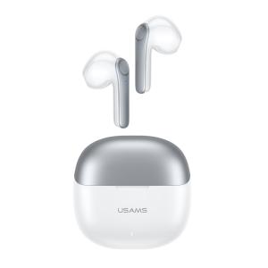 USAMS earphones με θήκη φόρτισης XH09, True Wireless, λευκά | Αξεσουάρ κινητών | elabstore.gr